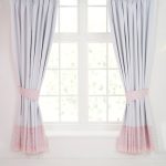 Pretty Little Bunny Blackout Pencil Pleat Curtains Pink