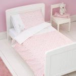 Pretty Little Bunny Cot Bed Duvet Cover and Pillowcase Set Pink