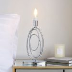 Sculpture Chrome Table Lamp Base Chrome (Silver)