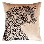 5A Fifth Avenue Leopard 45cm x 45cm Cushion Beige