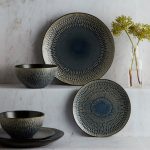 Zen Reactive Glaze 12 Piece Dinner Set Blue