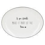 If You Stumble Black Oval Platter Black