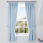 My First Journey Blackout Pencil Pleat Curtains Blue