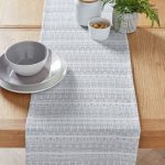 Glam Metallic Thread Table Runner Natural