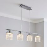 Valentina 4 LED Light Bar Fitting Silver