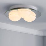 Bathroom Harlow 3 Light Flush Fitting White