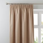 Arden Gold Thermal Pencil Pleat Curtains Gold