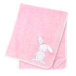 Pretty Little Bunny Fleece Blanket Pink