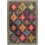 Colores 10 Rug Green, Purple, Red and Blue
