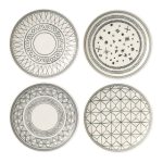 Royal Doulton Set Of Four Charcoal Plates Charcoal