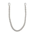 Shimmer Silver Rope Tieback Silver