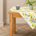 Emmott PVC Rectangular Tablecloth Ochre