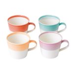 Royal Doulton Set Of 4 Brights Mugs Red/Blue/Orange and Pink