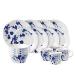 Royal Doulton Pacific 16 Piece Dinner Set White/Blue
