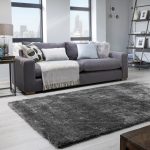 Indulgence Charcoal Shaggy Rug Charcoal (Brown)