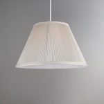 Ivory Mushroom Pleat 25cm Shade Cream