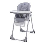 Chicco Polly Easy 4 Wheel Nature Highchair Grey