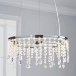 Glendora Crystal LED Hoop Light Fitting Clear