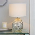 Kelso Mercury Glass Table Lamp Champagne
