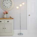Sitka Charm Sugar Glass Floor Lamp Brass
