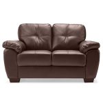 Brisbane 2 Seater Leather Sofa Brown