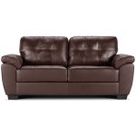 Brisbane 3 Seater Leather Sofa Brown