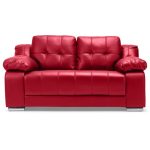 Coco 2 Seater Leather Sofa Red