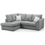 Estelle Fabric Left Hand Corner Sofa Grey