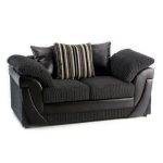 Lush Scatter Back 2 Seater Sofa Black