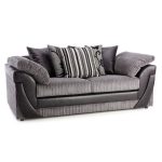Lush Scatter Back 3 Seater Sofa Grey