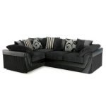 Lush Scatter Back Left Hand Corner Sofa Black