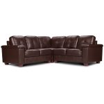Ravello Corner Leather Sofa Brown