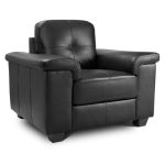 Ravello Leather Armchair – Black Black