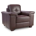 Ravello Leather Armchair – Black Brown