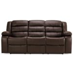 Whitfield 3 Seater Leather Reclining Sofa Brown