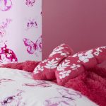 Catherine Lansfield Pink Butterfly Shaped Cushion Pink