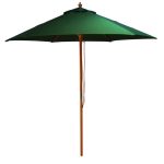 Green Wood Pulley 2.5m Parasol Green