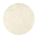 Ivory Polar Shaggy Circle Rug Cream