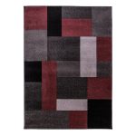Red Chunky Blocks Rug Red