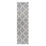 Grey Trellis Runner Grey