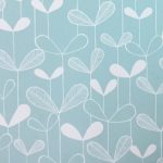 MissPrint Saplings Pale Aqua Fabric Pale aqua