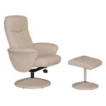 Harlow Swivel Recliner Chair – Latte Latte (Brown)