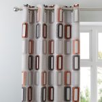 Elements Dahl Rust Eyelet Curtains Rust