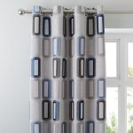Elements Dahl Blue Eyelet Curtains Blue
