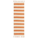 Rio Vista Ivory and Orange Runner Orange/Multi-Coloured