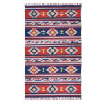 Blue and Red Baja 3 Rug Multi-Coloured