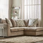 Washington Right Hand Fabric Corner Sofa Stone