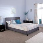Upholstered Silver Bed in a Box Silver