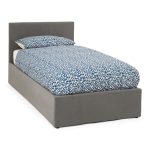 Evelyn Upholstered Ottoman Bed Steel