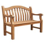 Balmoral Teak 2 Seater Bench Brown